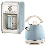 Ariete Vintage Mavi Filtre Kahve Makinesi ve Kettle Seti