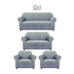 ARİFE HOME koltuk örtüsü 3211 takım lastikli esnek koltuk kılıfı sofa cover