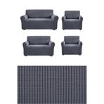 ARİFE HOME Yüksek Esnek Koltuk, Kanepe, Çekyat Örtüsü Lastikli, Pitikare Desen3+2+1+1 Likralikö3211 Takım