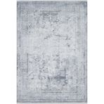 ArifWala Gri Modern Geometrik Etnik Eskitme Desenli Boho Makinada Yıkanabilir Hafif Hav Toz Vermez Leke Tutmaz Kaymaz Taban Dijital Makine Baskı Halı Oturma Odası Salon Yolluk Koridor Mutfak Halısı