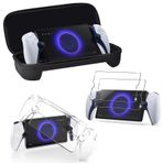 AriKroii Carrying Case for Playstation Portal [4 in1] Protective Case Compatible with PS Portal and 9H Hardness Tempered Glass Screen Protector 2 Pcs for Playstation Portal Accessories