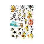 Arılar Sticker Set 2 20 Parça Telefon, Tablet, Defter, Laptop Sticker