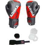 ARIMA Arıma Force Boks Eldiveni, Bandaj ve Dişlik Seti, 10 oz PU Malzemeden Siyah Renkli Ürün