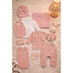 Arin Baby 10'LU FİSTOLU YENİ DOĞAN KIZ BEBEK HASTANE ÇIKIŞI /%100 PAMUK 10 LU YENİ DOĞAN HASTANE ÇIKIŞI