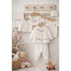 Arin Baby 10'LU NAKIŞLI YENİ DOĞAN KIZ BEBEK HASTANE ÇIKIŞI /%100 PAMUK 10 LU YENİ DOĞAN HASTANE ÇIKIŞI