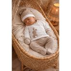 Arin Baby 5 Lİ PONPON TAVŞAN DESENLİ YENİDOĞAN SET/ERKEK BEBEK HASTANE ÇIKIŞ SETİ /%100 PAMUK 5 Lİ ZIBIN SET