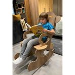 Arion Sandalye |%100 MDF | Sallanabilir ve Dayanıklı Çocuk Sandalyesi | Ahşap Renk