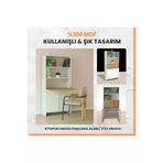 arionkids ARION-CM-05 Kitaplıklı Ve Açılabilir Çalışma Masası Çok Amaçlı Ünite – %100 Mdf | Yerli Üretim