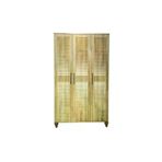 arionkids ARIONDLP23 Pera Wood Dolap 3 Kapaklı-Çekmeceli | %100 Mdf | Rehau Kaplama Panjur Kapak | Ağaç Ayaklı