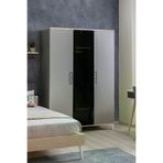 arionkids ARIONDLP60 Deniz 3 Kapaklı Dolap | %100 Mdf | Rehau Kapaklı | Ağaç Ayaklı