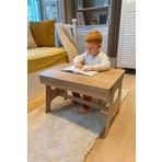 arionkids Mdf Çocuk Aktivite Masası | Açılabilir Kapaklı | Ergonomik Tasarım | 1 Sandalye 1 Masa