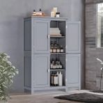 Arişa Landy Banyo Dolabı - Gri - Gümüş
