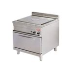 Arisco CE Belgeli 2/1 GN Gazlı Fırın GR922P 850X900X900 mm Bütün Pleyt Ocak Gazlı Kuzine