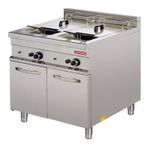 Arisco EF922 Seri Profesyonel 850x900x900 cm 2x24 lt Tahliyeli Dolaplı 90'lık Elektrikli Fritöz