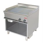 Arisco Elektrikli Izgara Alt Açık Dolaplı Pleyt Yarı Düz Yarı Oluklu Yüzey EG921SG 85x90x90 / Fry Top / Electric