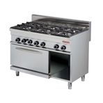 Arisco GR932E 2/1 GN Elektrikli Fırınlı Ce Belgeli 1275x900x900 cm 6 Ocaklı Gazlı Kuzine