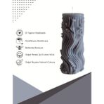 Arista Candle Verdantis, Doğanın Kalbi, Vanilya Kokulu Dekoratif 2 Adet Gri Mum