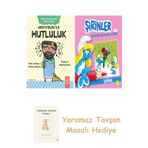 Aristoteles İle Mutluluk + Şirinler İle Hikâyeli Boyama Kitabı - Şirine + Yaramaz Tavşan Masalı