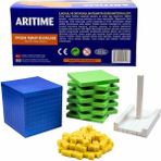 Aritime Onluk Taban Blokları Matematik Ders Materyalleri Birlik Onluk Yüzlük Bloklar 1 Paket - Standart - Karışık-Çok Renkli