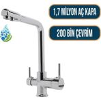 Arıtma Bataryası 3 Yollu Arıtma Musluğu Su Arıtma Bataryası Sıcak-Soğuk Mix Krom