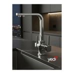 Arıtmalı Mutfak Evye Bataryası Kare Model Krom YYM-FL-003