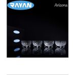 Arizona 6'lı Cam Kase Büyük ROYALEKS-69420 - Renkli - 1,3 lt