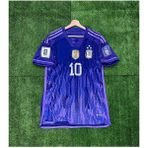 Arjantin 2022 Dünya Kupası Mor Lionel Messi Deplasman Forması