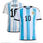 Arjantin Dünya Kupası 2023/2024 Sezon Messi Milli Takım Mavi Beyaz Yetişkin Futbol Forması