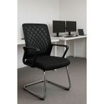 Arji Z Ayak U Ayak Form Koltuk Siyah Bekleme Koltuğu Misafir Koltuğu