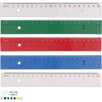 Ark 20 cm Şeffaf ve Opak Renkli Plastik Cetvel - 5 Adet - Çok Renkli