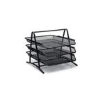 Ark 3A Metal Evrak Rafı Siyah 3'lü