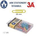 Ark 3A Pvc Kaplı Renkli Ataş Seti 28 Mm 2 Adet