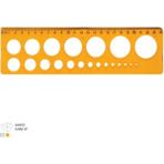 Ark Çizim ve Teknik Çizim Için Çok Amaçlı Daire Şablonu 24 cm - 2 Adet - Çok Renkli