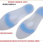 Ark Desteği Jel Düz Tabanlık Silikon Ayak Tabanı Boşluk Doldurucu