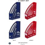 Ark Magazinlik 2060 (4 Adet) - Mavi - Kırmızı