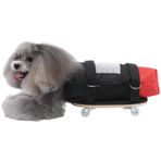 Arka Bacaklar İçin Çok Yönlü Köpek Scooter, Kedi ve Köpek Tekerlekli Sandalyesi, Nefes Alabilir Polyester Malzeme, Boyutlar S/M/L, Engelli Evcil Hayvanlar İçin İdeal, Gürültüsüz Tekerleklerle