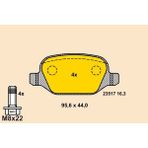 Arka Balata Fişsiz Fiat Linea 1.4 16V 07>alfa Romeo 147-156 02>mito 10>
