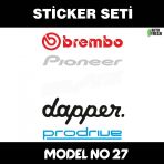Arka Cam Yazilari Coklu - Sticker Araba Cam Bagaj Uyumlu Et,Ket Kask Motosiklet Dolap Cam Uyumlu Yapiskan