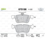 Arka Disk Fren Balatası Ford Edge 2.0d 08/15-07/18 Ford Kuga 1.5/1.5d/1.6/2.0/2.0d 11/12