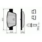 Arka Fren Balatası Fıat Stılo 02 Lınea 07 Bravo Iı 07 14 Alfa Romeo Mito 08 Multıpla 99 77364590-77363518-77362768-9949280