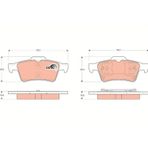 Arka Fren Balatası Renault Laguna Iı/Iıı Latıtude Ford Connect 1.8 02- Opel Vectra C Nıssan Prımera (1 Tk )
