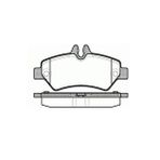 ARKA FREN BALATASI-TEK TEKER- (VW CRAFTER 06-16 MERCEDES SPRINTER 06-16) **FISLI** MGA-55216