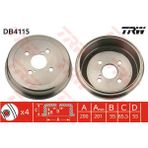 Arka Fren Kampanası Corolla/Sw 92-97 Ee101-111/Ae101-111/Ae102/Ce110 200X201x55x66 4-2D