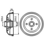 ARKA FREN KAMPANASI CORSA A 83-92 -CORSA B-TIGRA A 93-02 ABS Lİ
