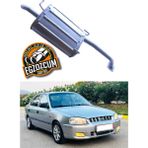 Arka Susturucu Egzoz Çıkışlı, 1999-2002 Hyundai Accent Admira Uyumlu - Antrasit