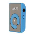 Arkadan Klipsli Oynatıcı, Li Ion Pil 90mAh Arkadan Klipsli Mp3, Arkadan Klipsli Tasarım Hafıza Kartı Yuvası Hafif Küçük Boy, Arkadan Klipsli Mp3'ler Için, Seyahat Sporları Için Uygun(Mavi)