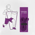 Arkagan 45 KG Direnç Bandı, Gym Barfiks Direnç Bandı, Kas Geliştirme Direnç Lastiği, Pilates Egzersiz Bandı - Mor