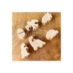 Arkaik Craft Dino Set Tahta Baskı Kalıbı Dinozor Set Çocuk Desenleri Ahşap Baskı Kalıbı