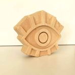 Arkaik Craft Göz Tahta Baskı Kalıbı Göz Deseni Baskı Kalıbı