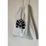 Arkaik Craft Lotus Desenli Bez Çanta/kumaş Torba/ham Bez Kese 40x30 Cm